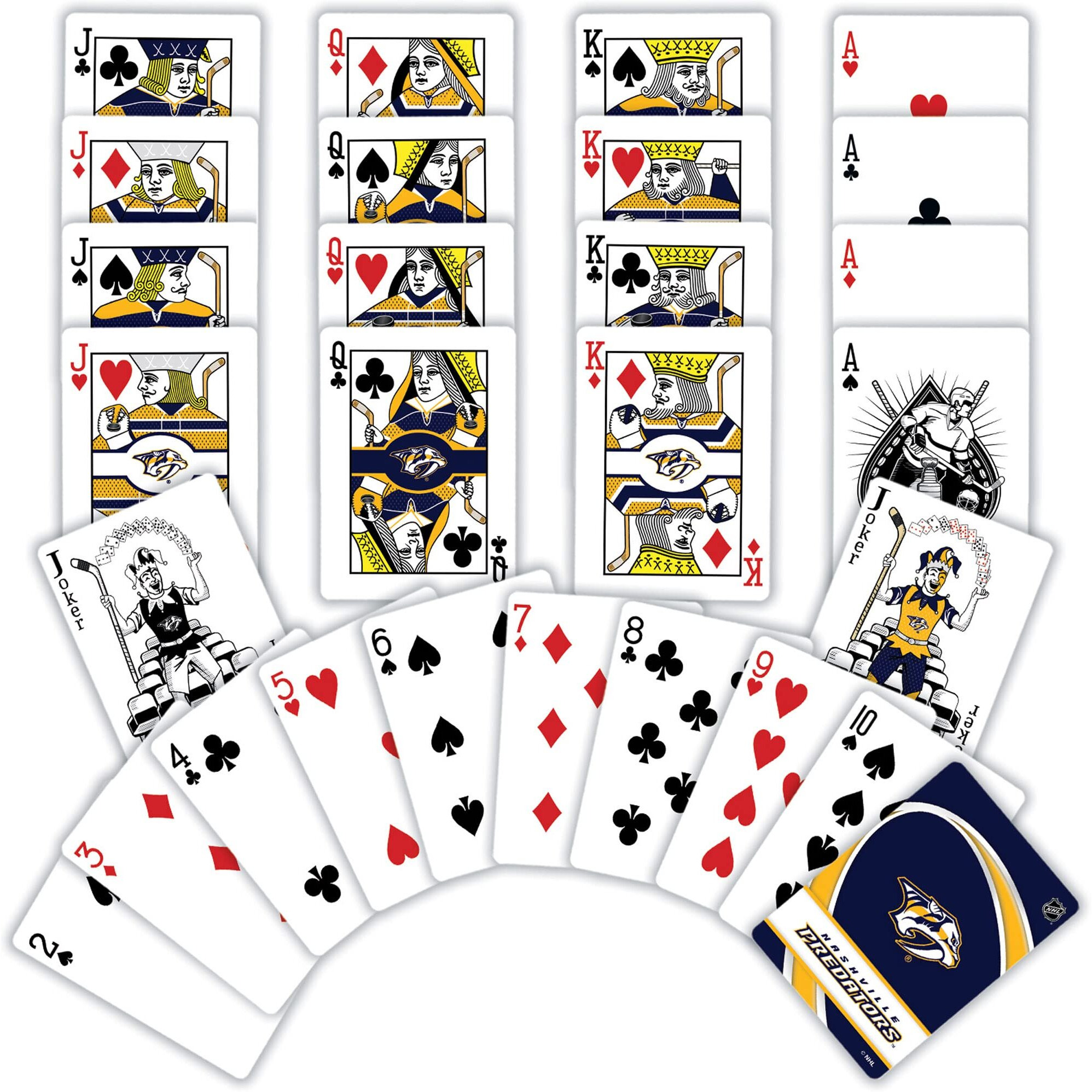 Nashville Predators Playing Cards Logo