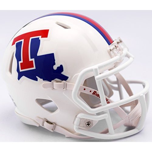 Louisiana Tech Bulldogs Helmet Riddell Replica Mini Speed Style White - Special Order