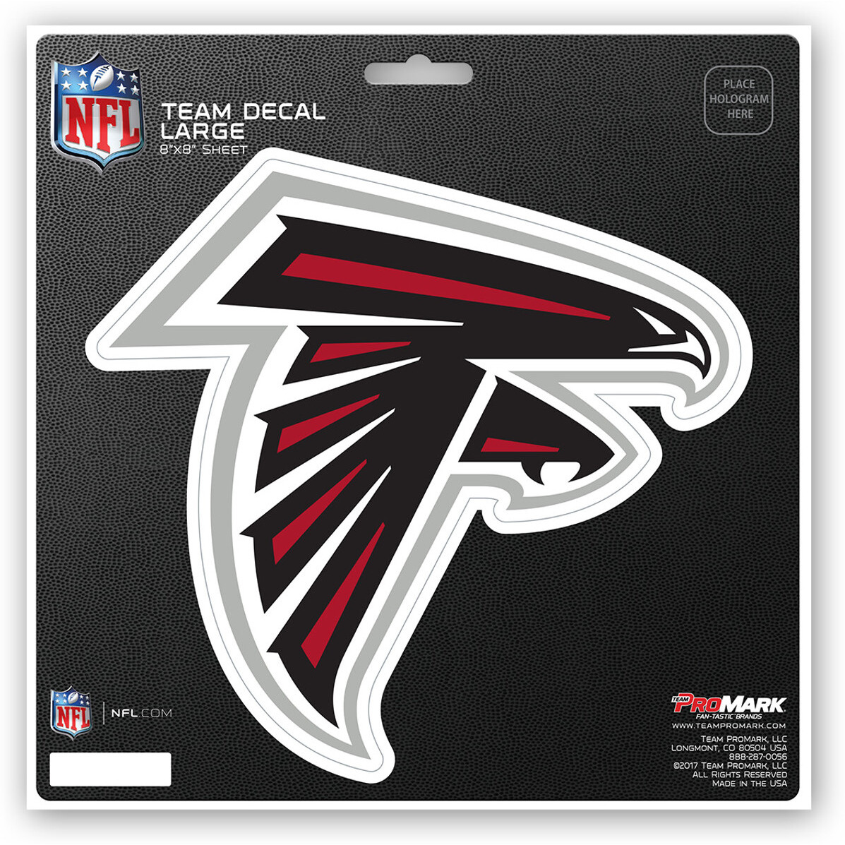 Atlanta Falcons Decal 8x8 Die Cut