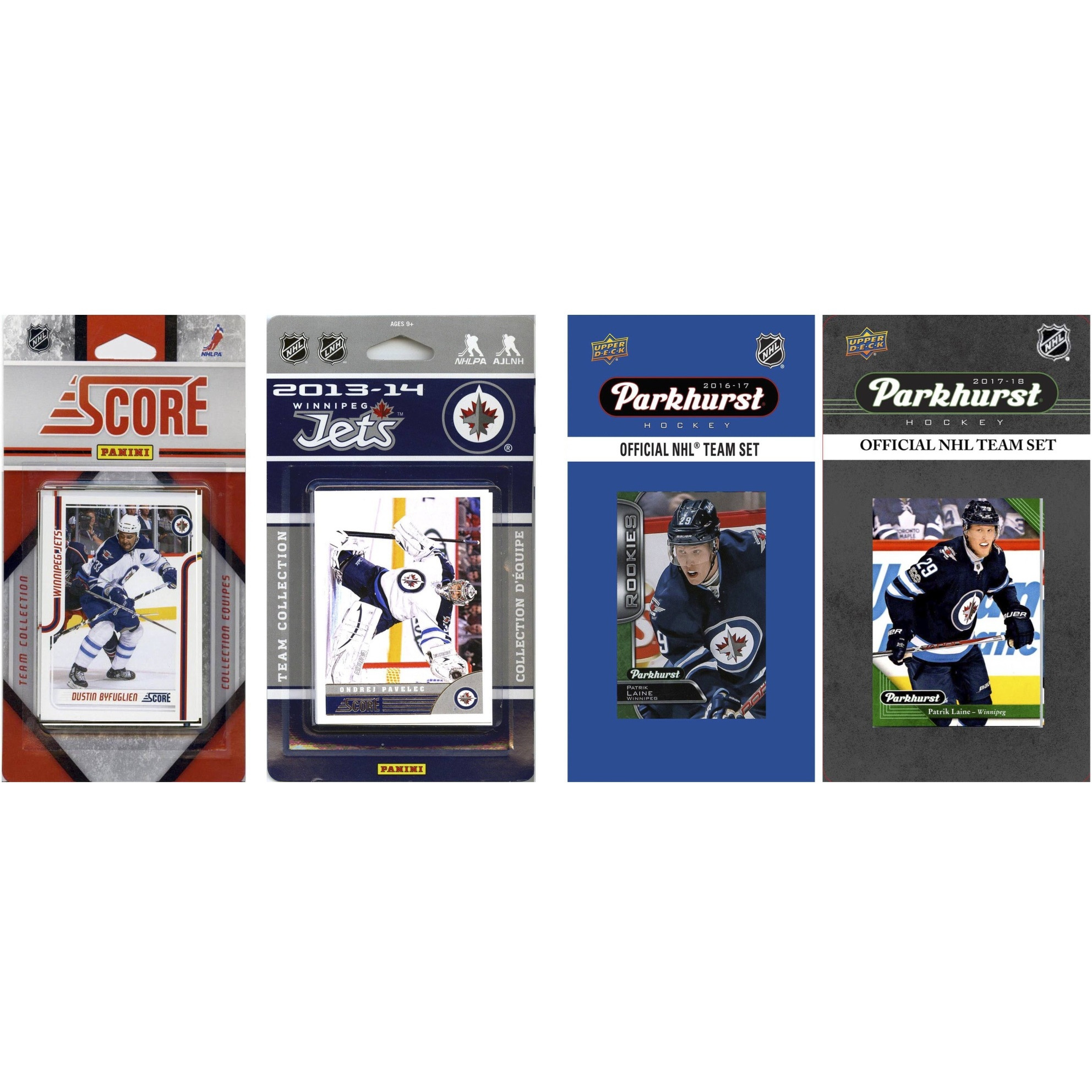 NHL Winnipeg Jets 4 Different Licensed Trading Card Team Sets