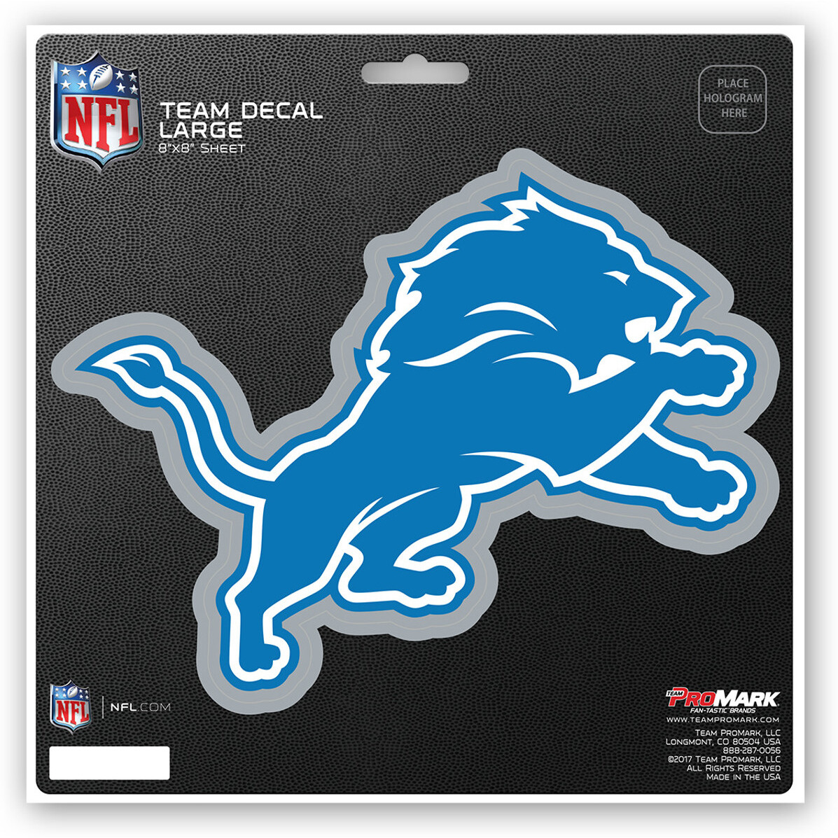 Detroit Lions Decal 8x8 Die Cut