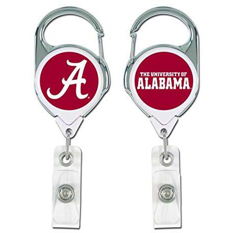 Alabama Crimson Tide Badge Holder Premium Retractable