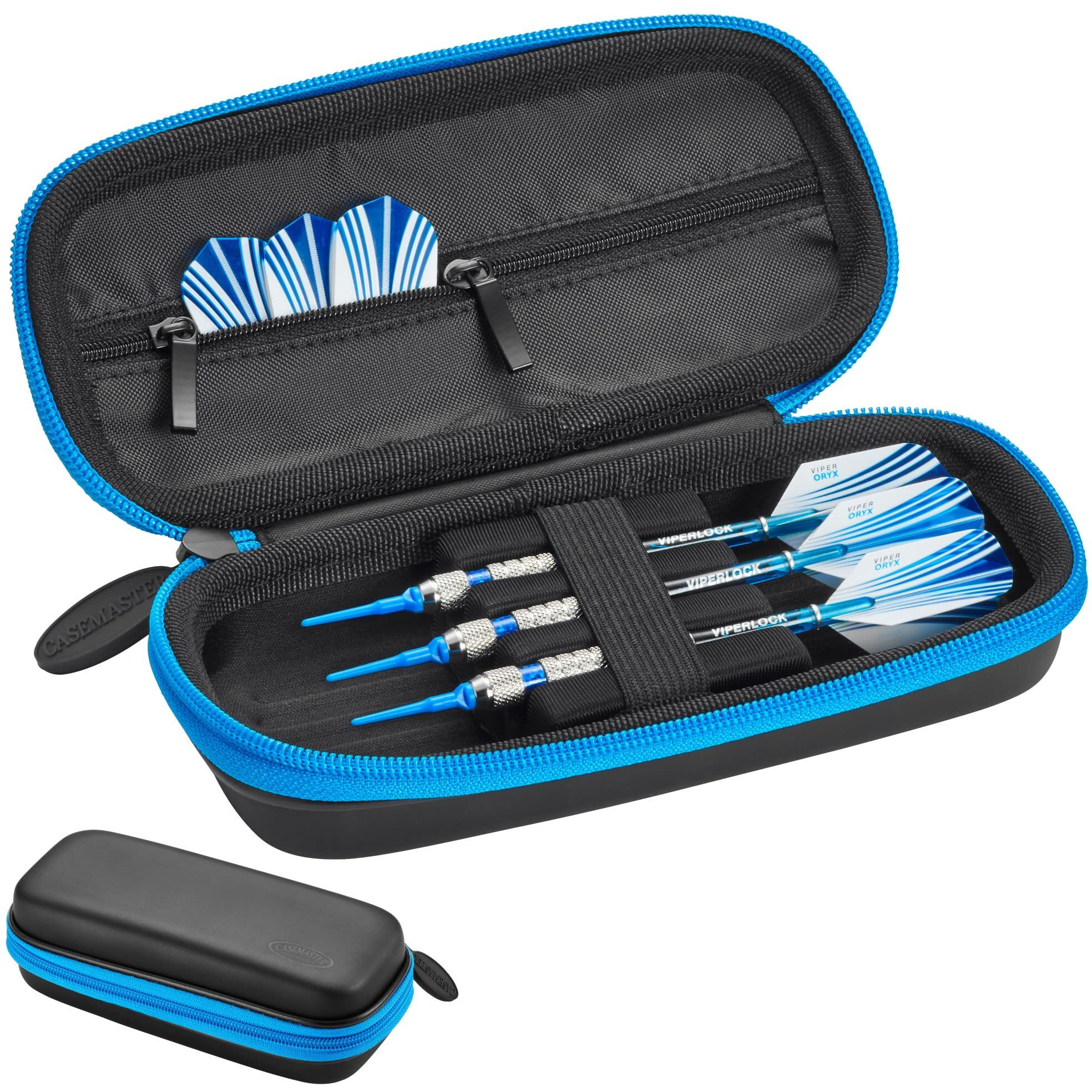 Casemaster Warden Dart Case with Blue Zipper
