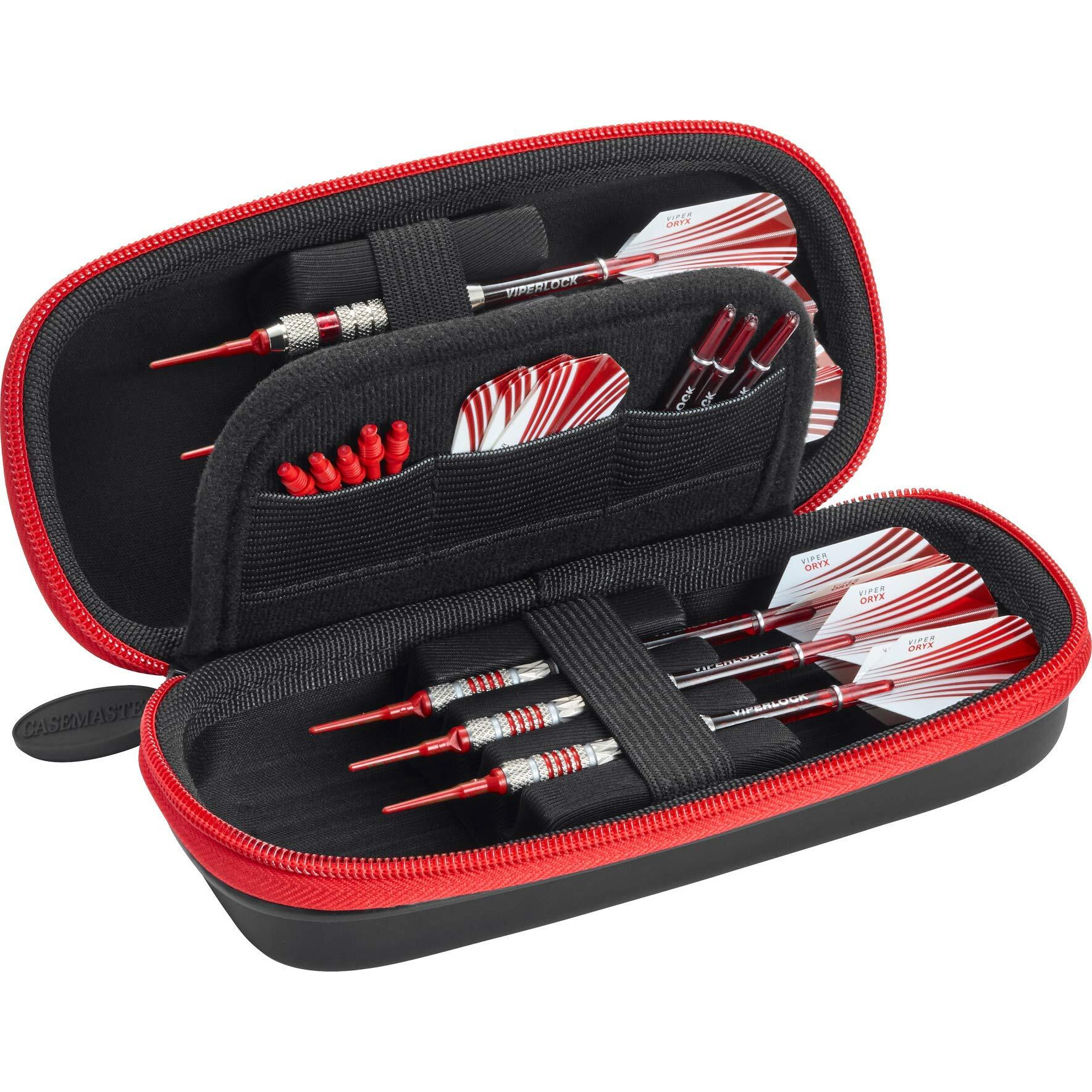 Casemaster Sentry Dart Case with Red Zipper