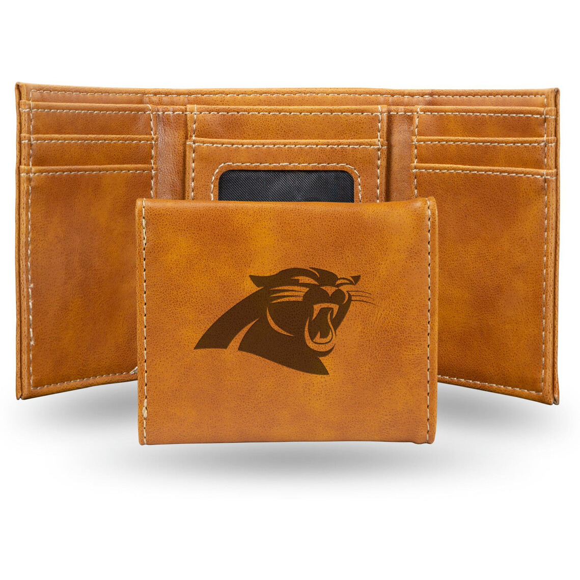 Carolina Panthers Wallet Trifold Laser Engraved