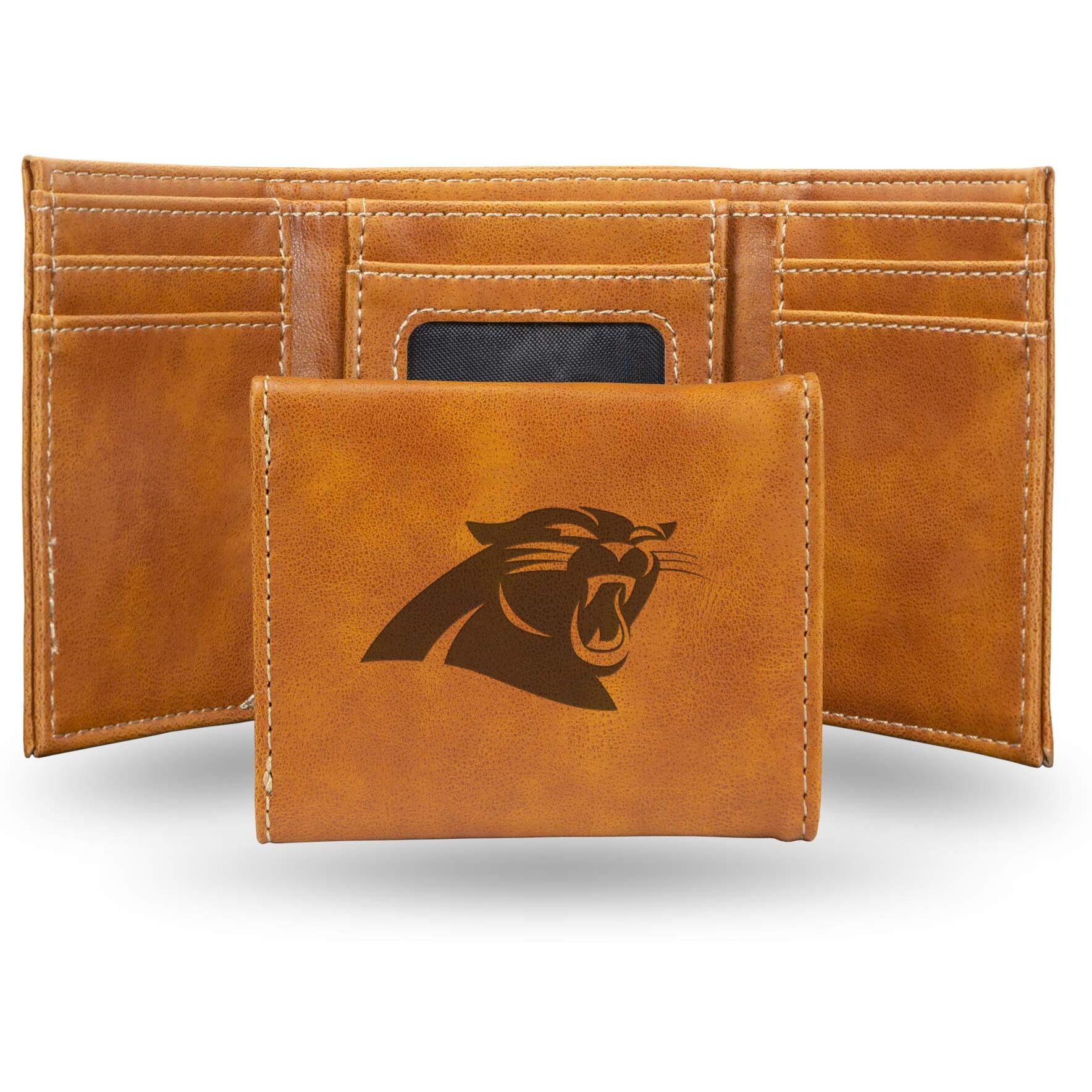 Carolina Panthers Wallet Trifold Laser Engraved