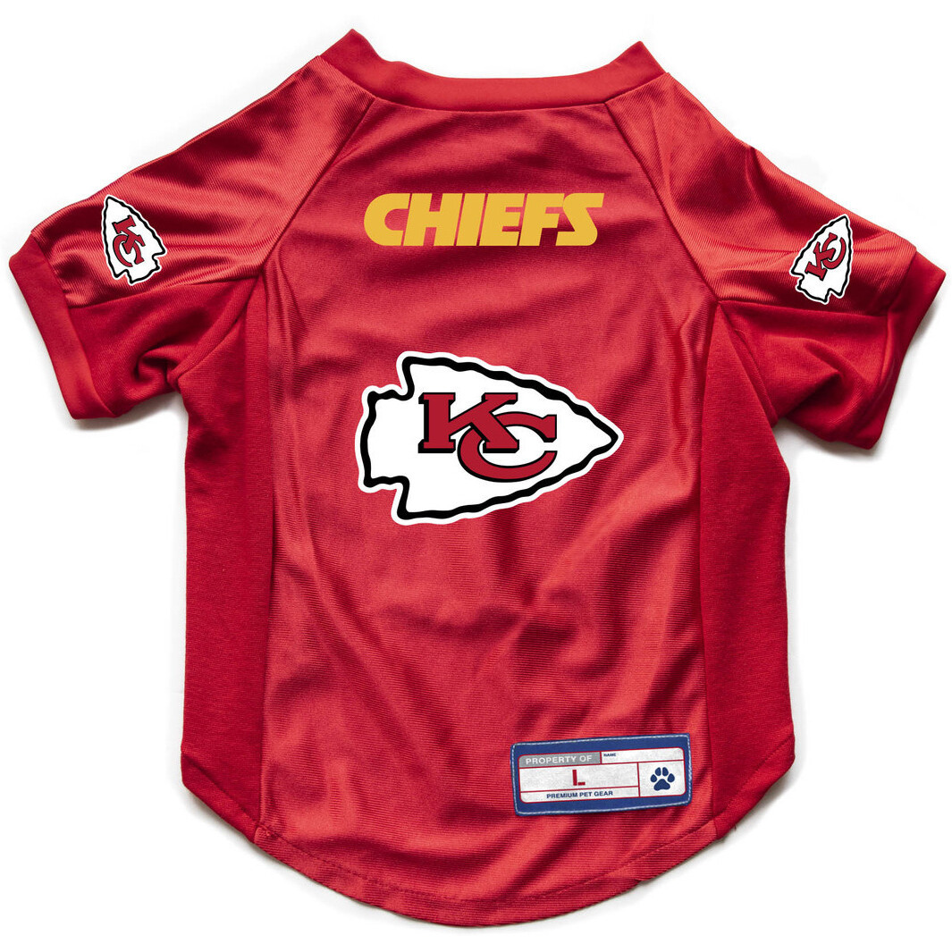 Kansas City Chiefs Pet Jersey Stretch Size Big Dog