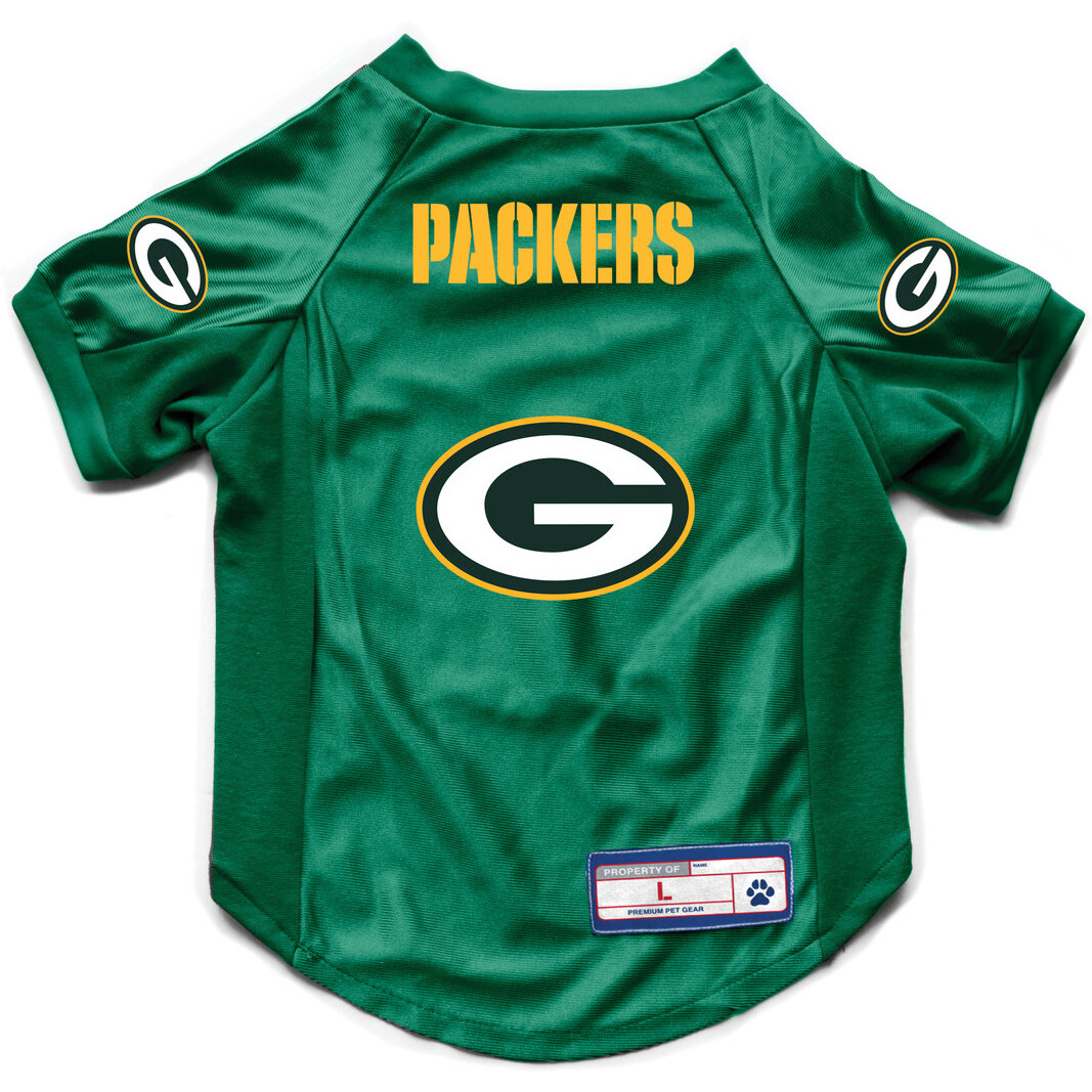 Green Bay Packers Pet Jersey Stretch Size XL