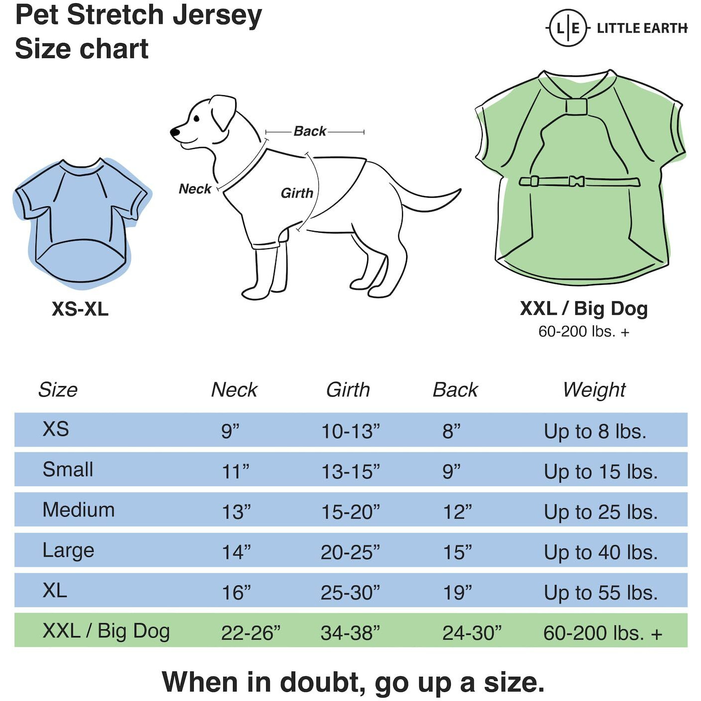 Green Bay Packers Pet Jersey Stretch Size XL