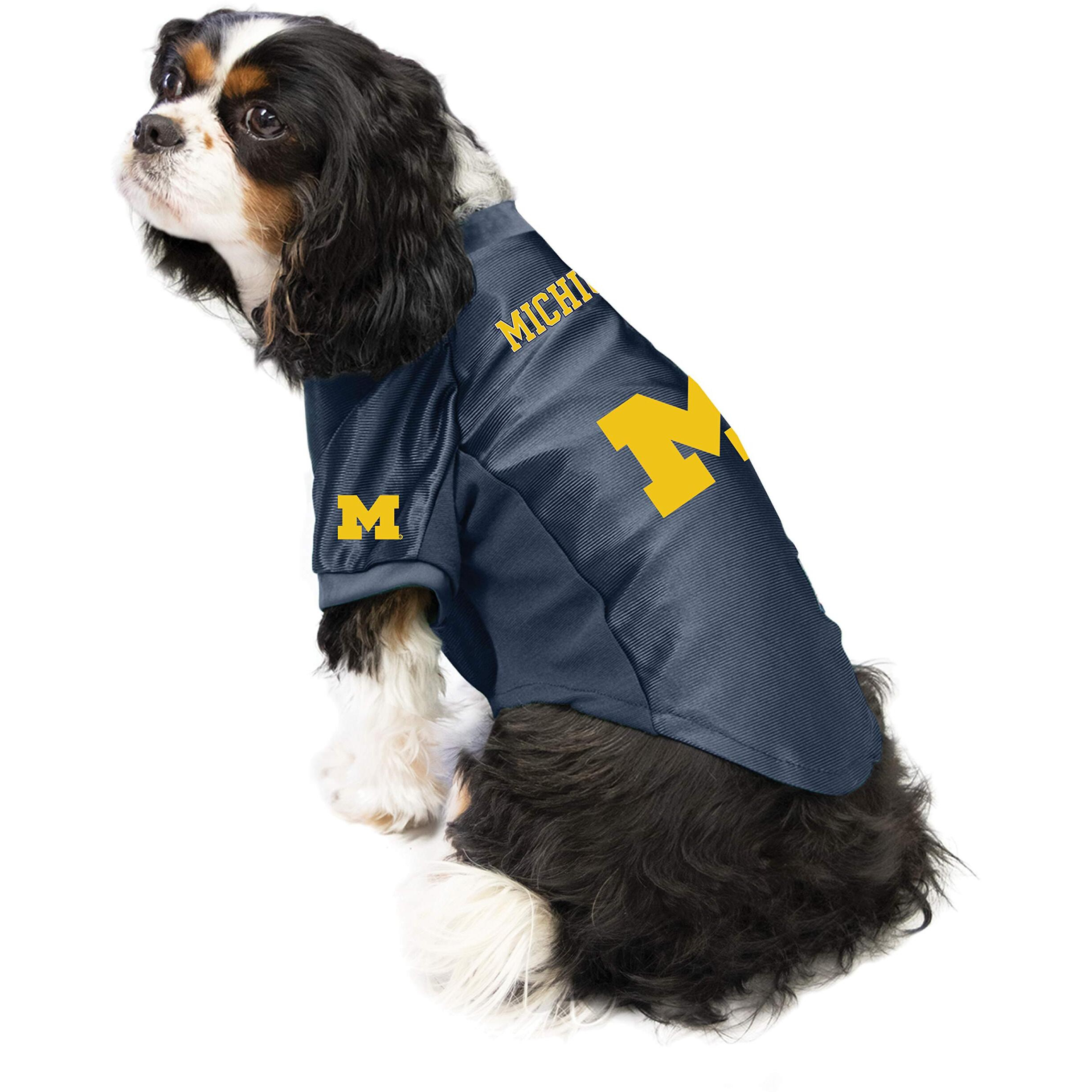 Michigan Wolverines Pet Jersey Stretch Size XL