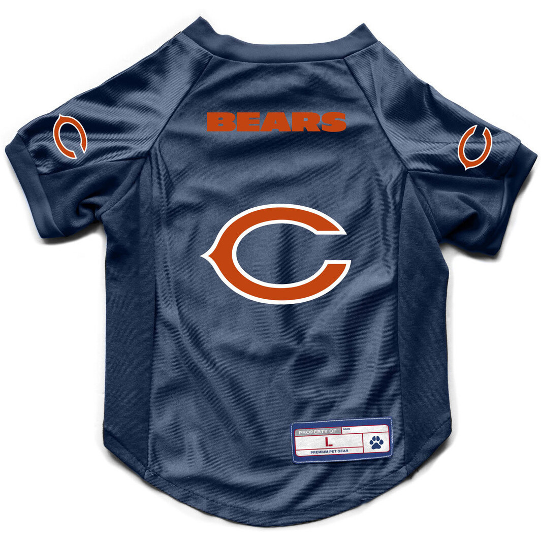 Chicago Bears Pet Jersey Stretch Size M
