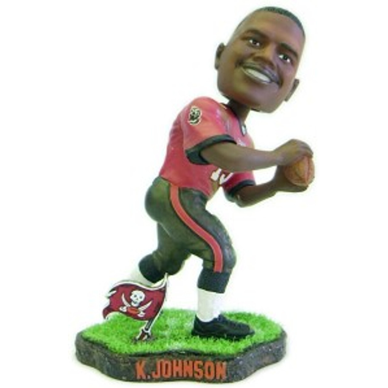 Tampa Bay Buccaneers Keyshawn Johnson Game Worn Forever Collectibles Bobblehead CO