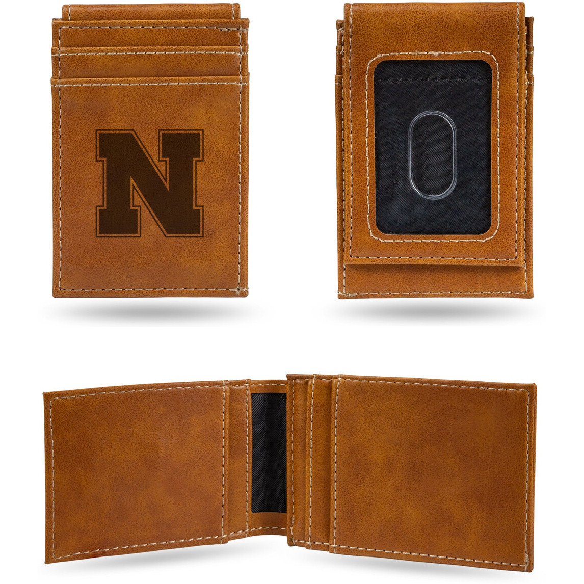 Nebraska Cornhuskers Wallet Front Pocket Laser Engraved