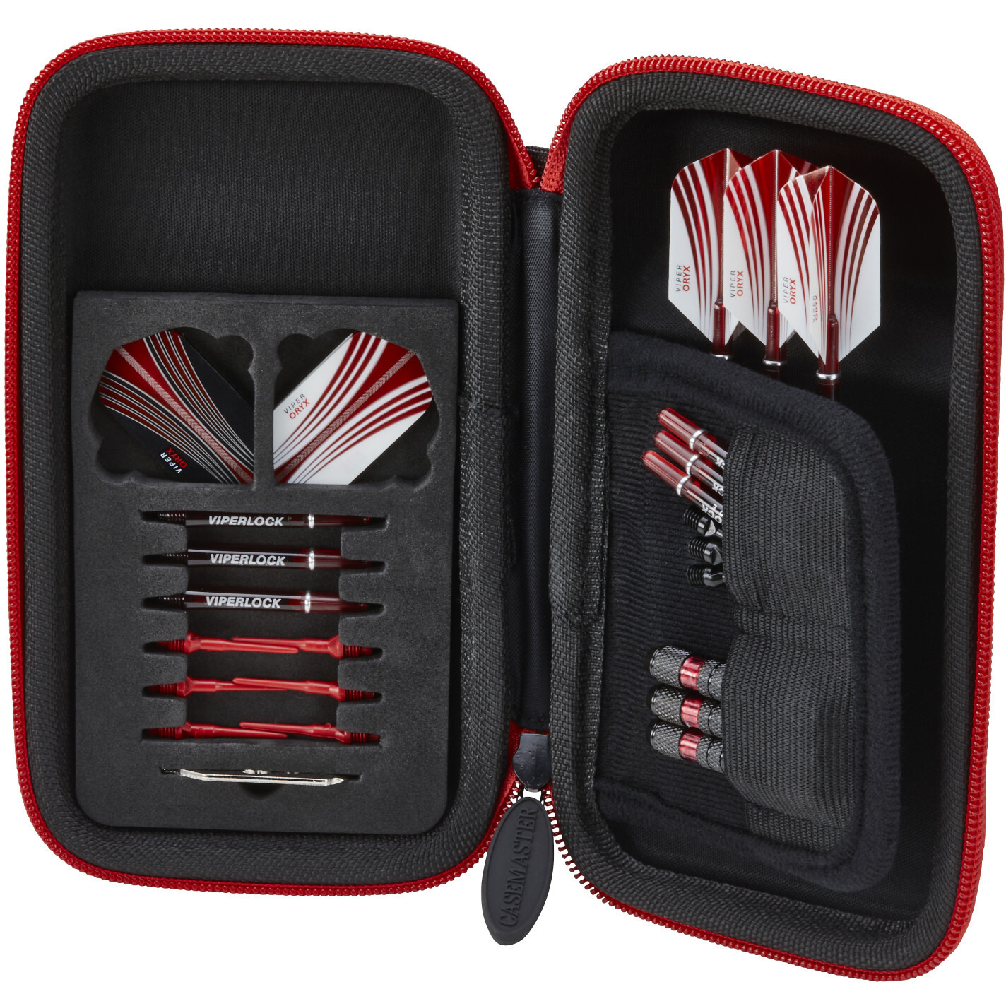 Casemaster Sport Dart Case With Red Zipper
