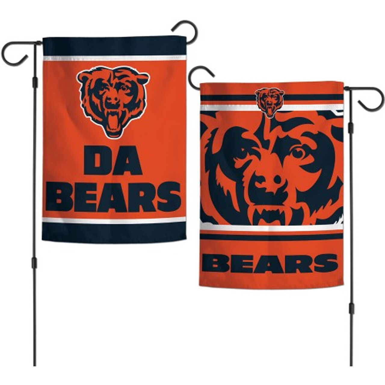 Chicago Bears Flag 12x18 Garden Style 2 Sided Slogan Design - Special Order