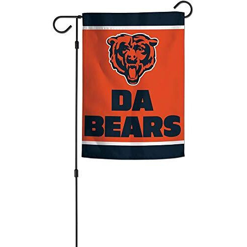 Chicago Bears Flag 12x18 Garden Style 2 Sided Slogan Design - Special Order