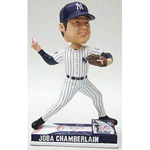 New York Yankees Joba Chamberlain Forever Collectibles On Field Bobblehead CO