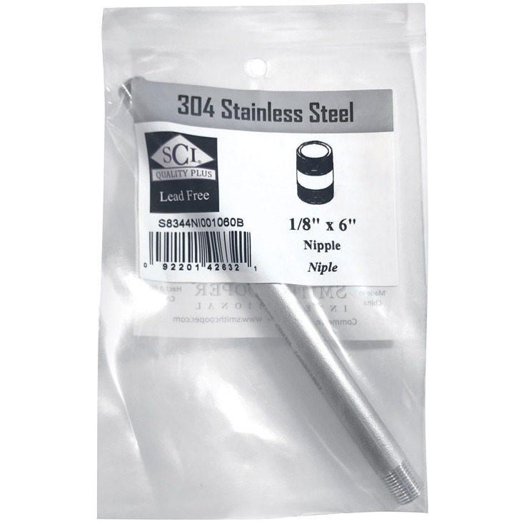 NIPPLE SS 1/8" X 6" (Pack of 1)