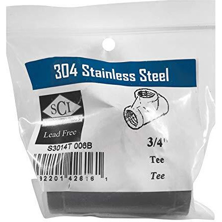 ALL ENDS TEE 3/4" SS (Pack of 1)