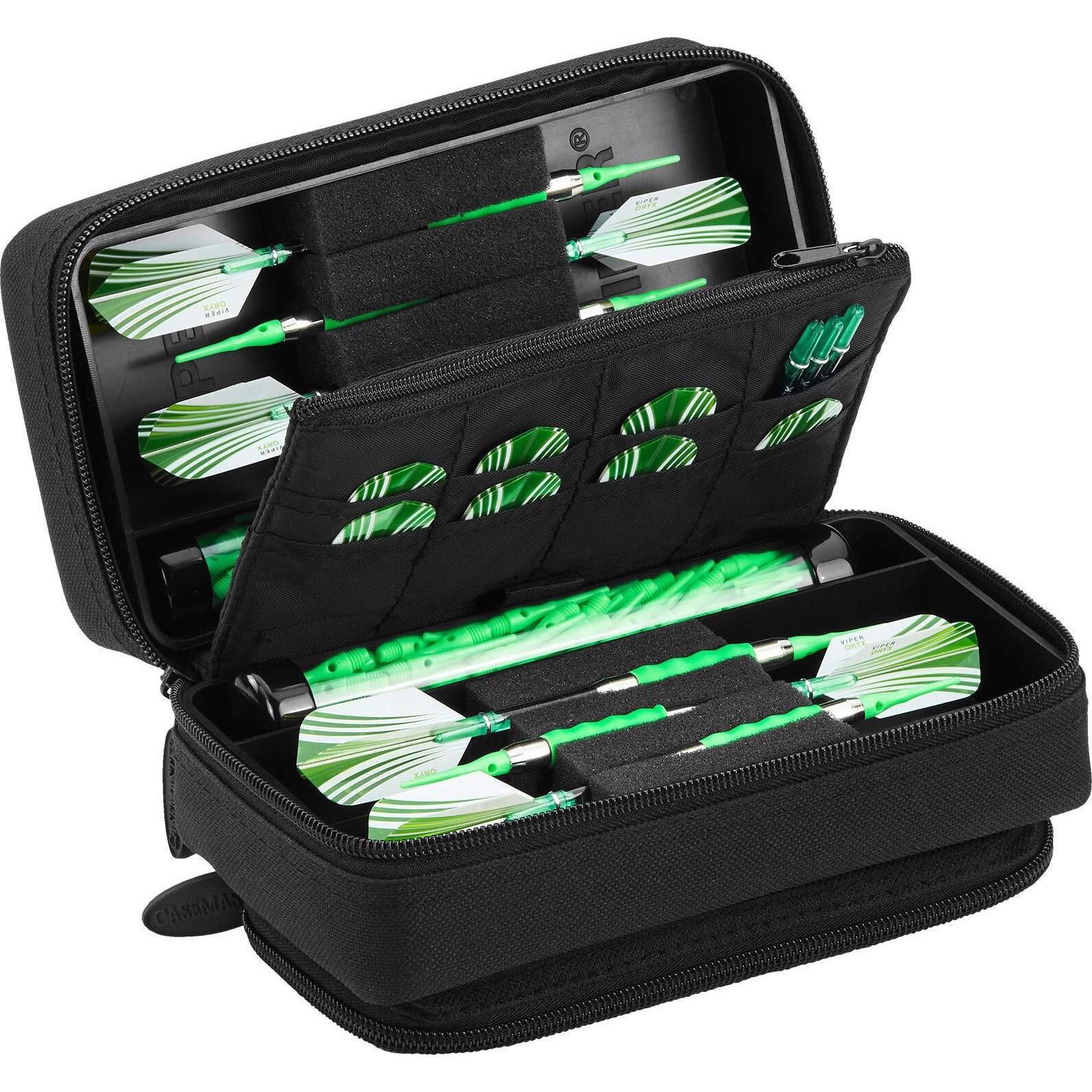 Casemaster Plazma Pro Dart Case with Black Zipper and Phone Pocket