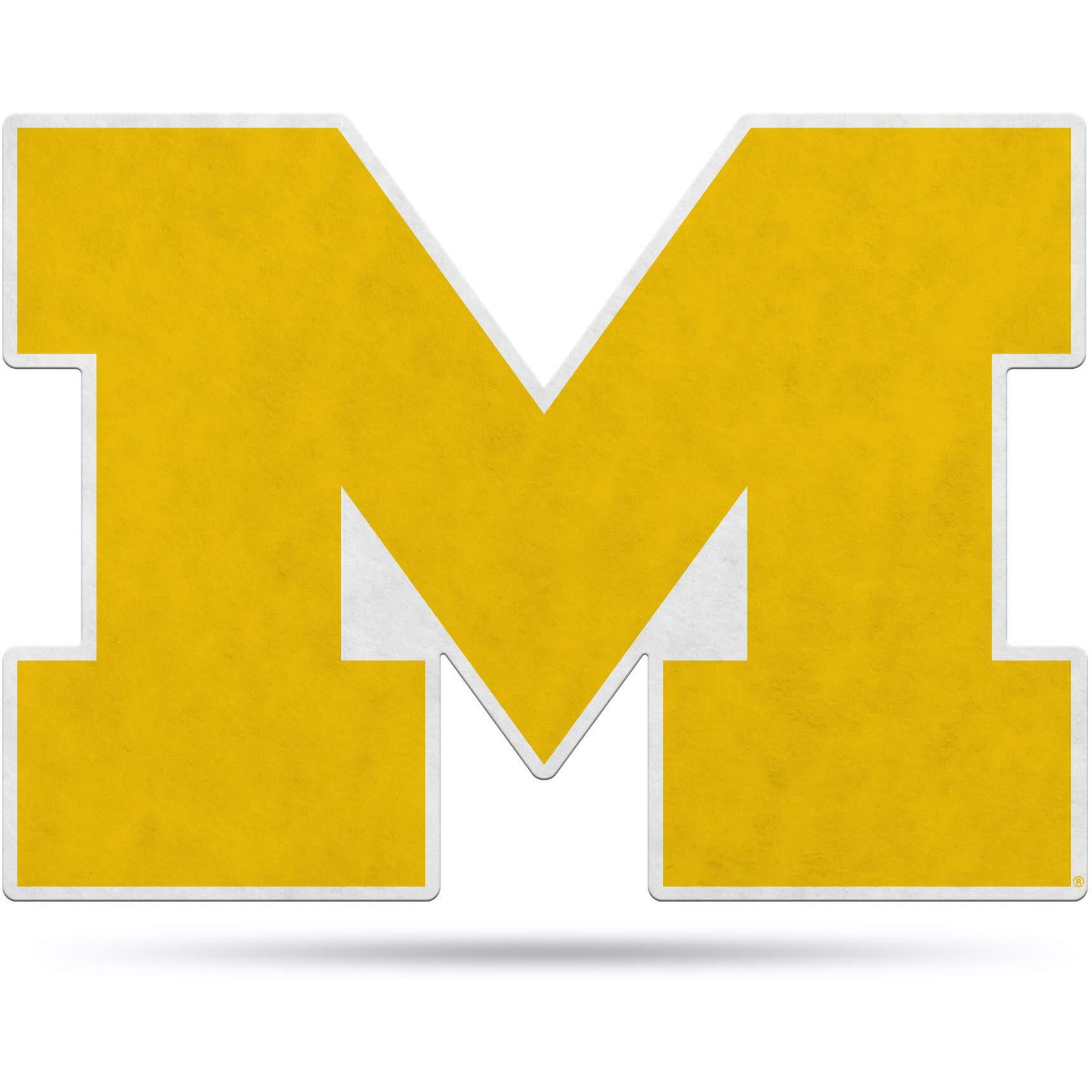 Michigan Wolverines Pennant Shape Cut Logo Design