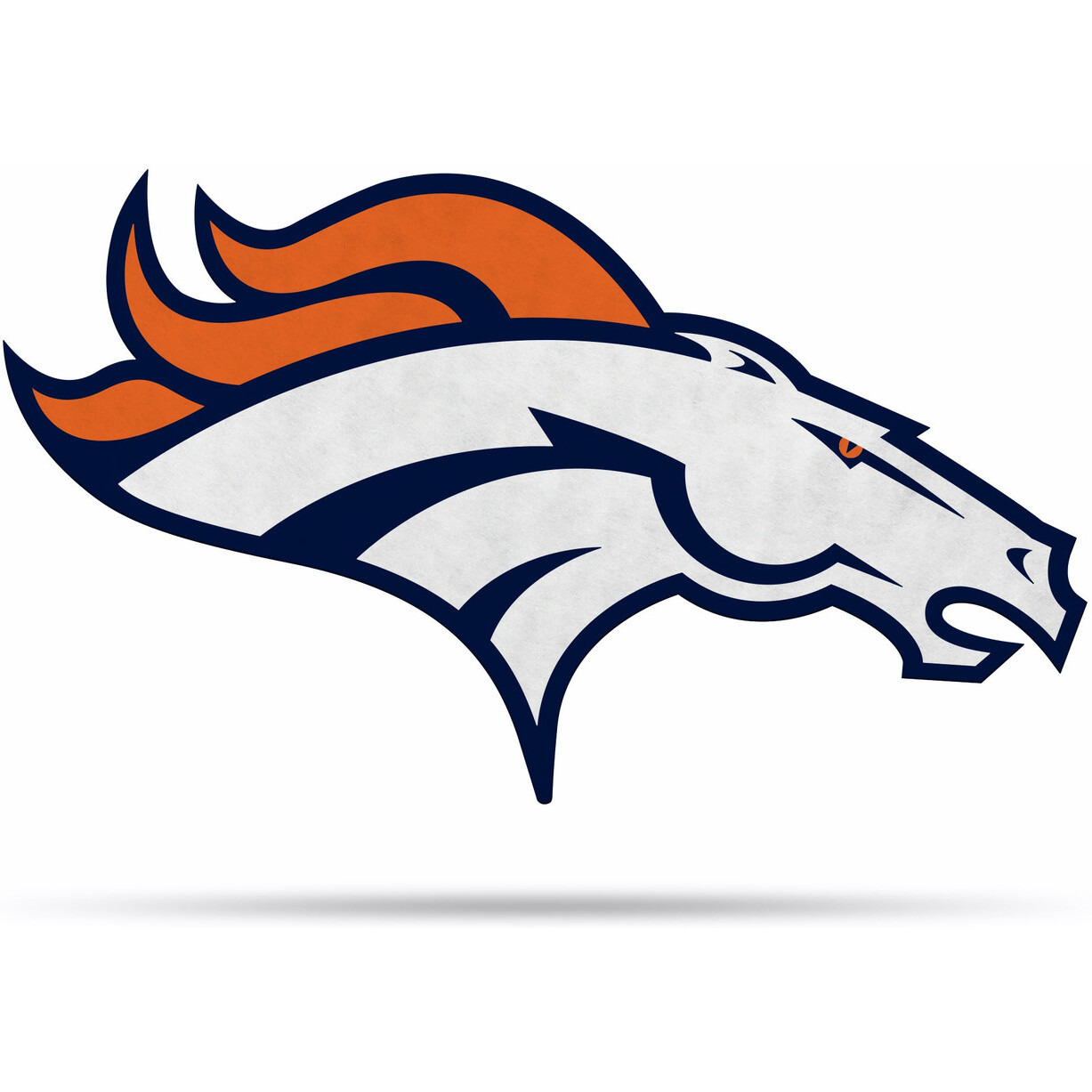 Denver Broncos Pennant Shape Cut Logo Design
