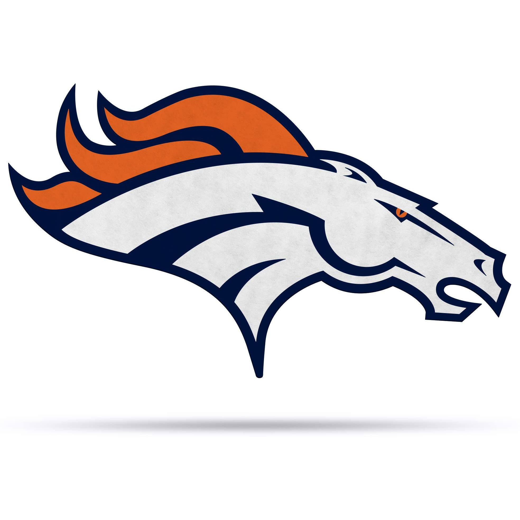 Denver Broncos Pennant Shape Cut Logo Design