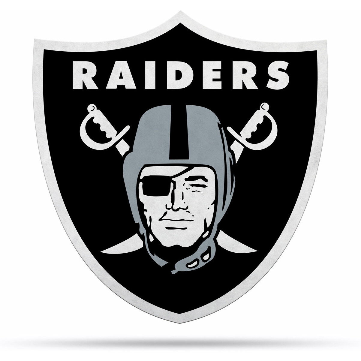 Las Vegas Raiders Pennant Shape Cut Logo Design