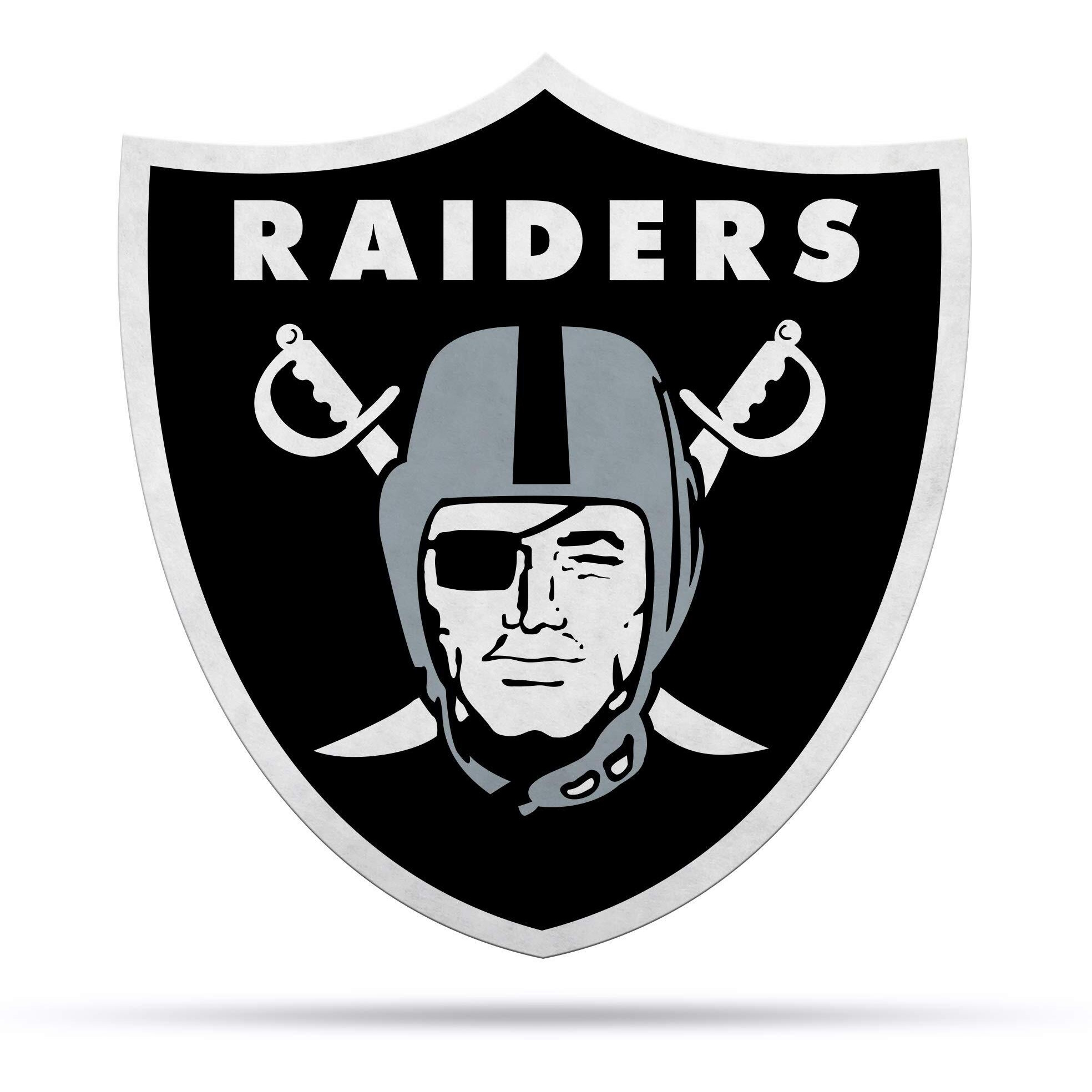 Las Vegas Raiders Pennant Shape Cut Logo Design