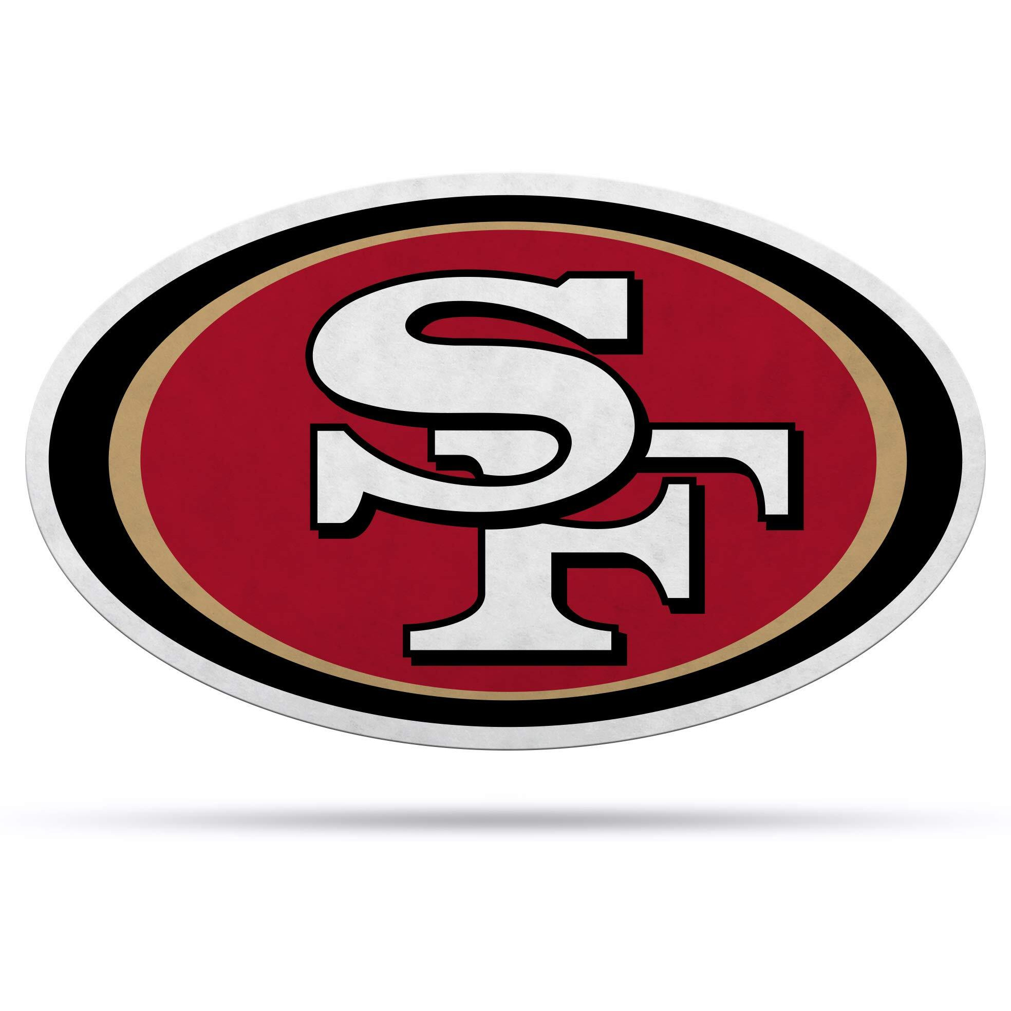 San Francisco 49ers Pennant Shape Cut Logo Design
