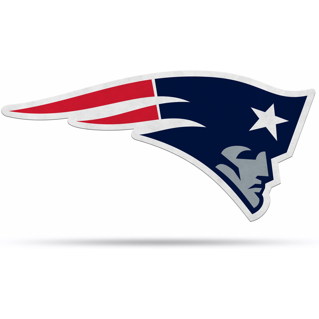 New England Patriots Pennant Shape Cut Logo Design