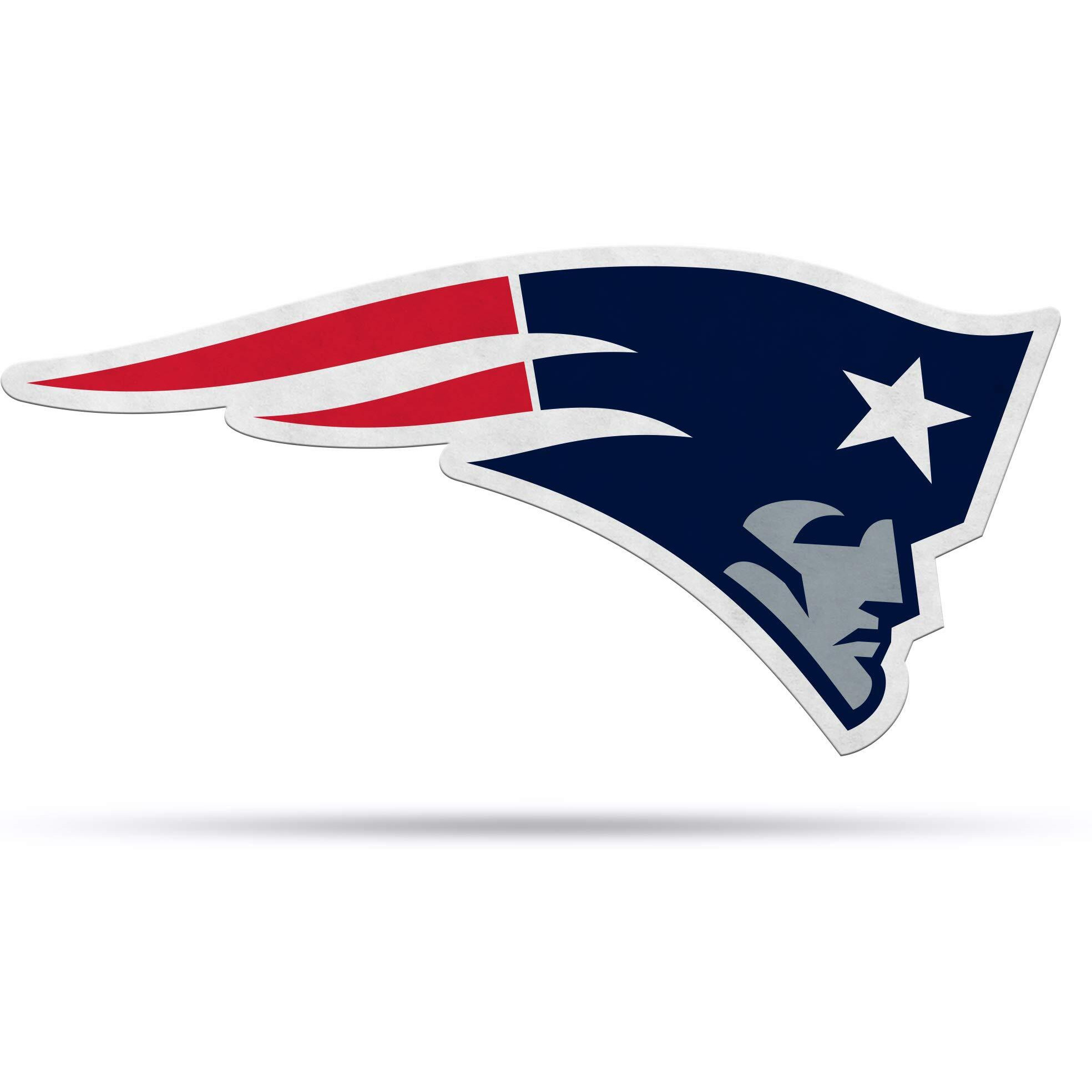 New England Patriots Pennant Shape Cut Logo Design
