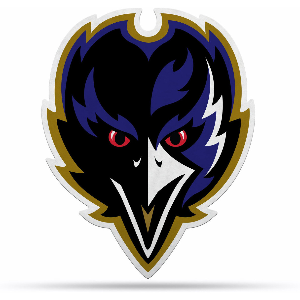 Baltimore Ravens Pennant Shape Cut Logo Design