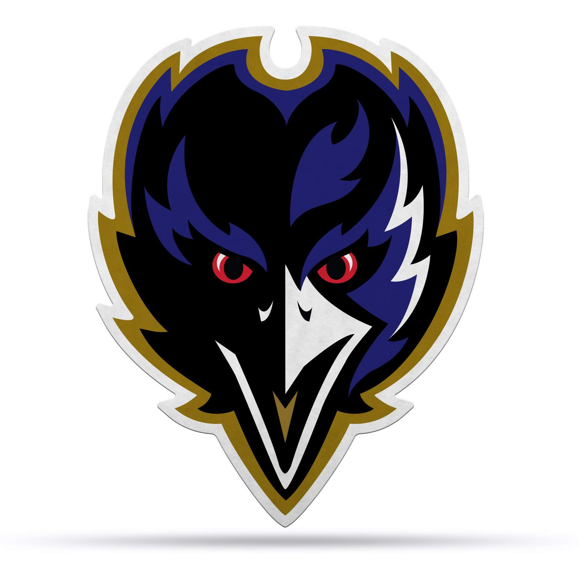 Baltimore Ravens Pennant Shape Cut Logo Design