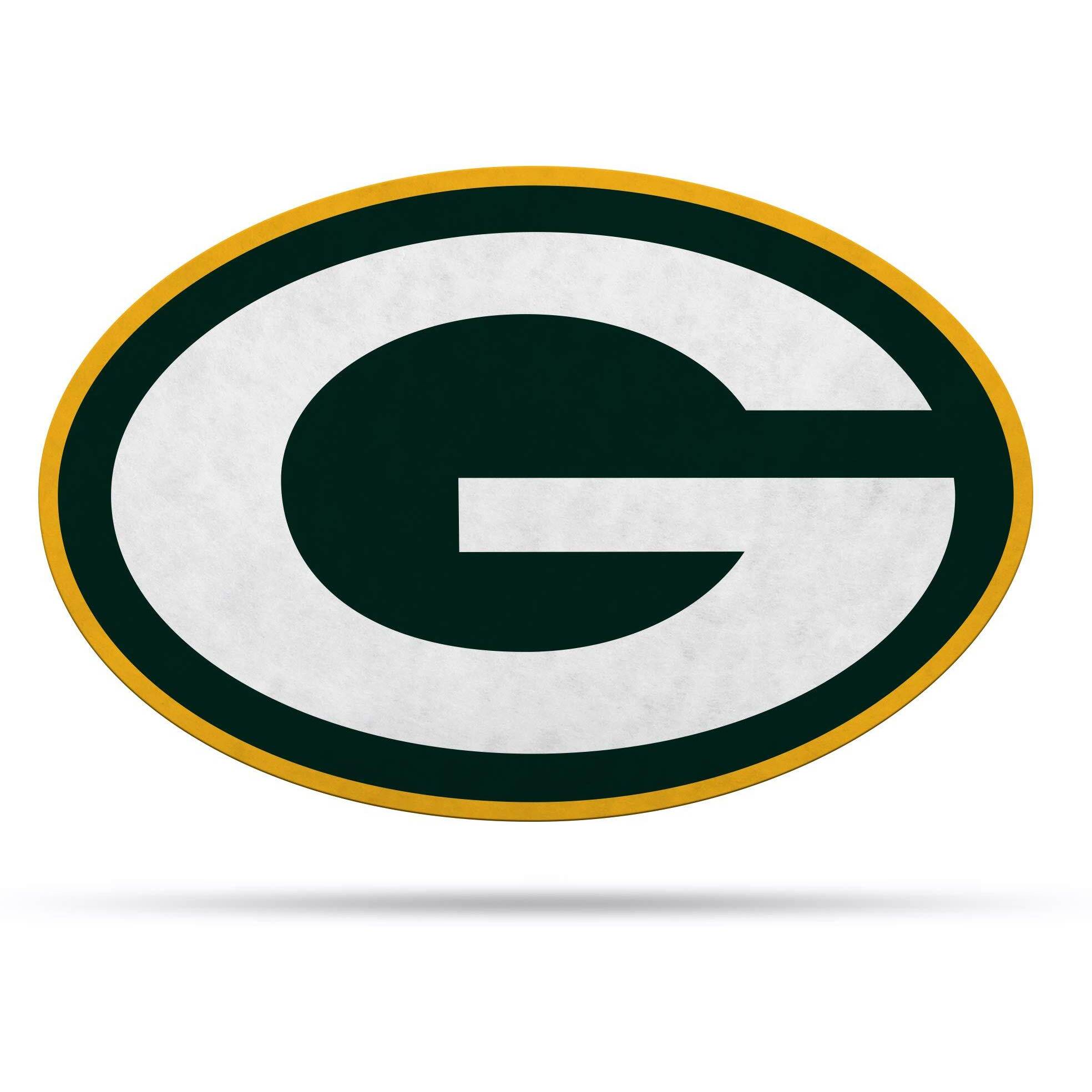 Green Bay Packers Pennant Shape Cut Logo Design