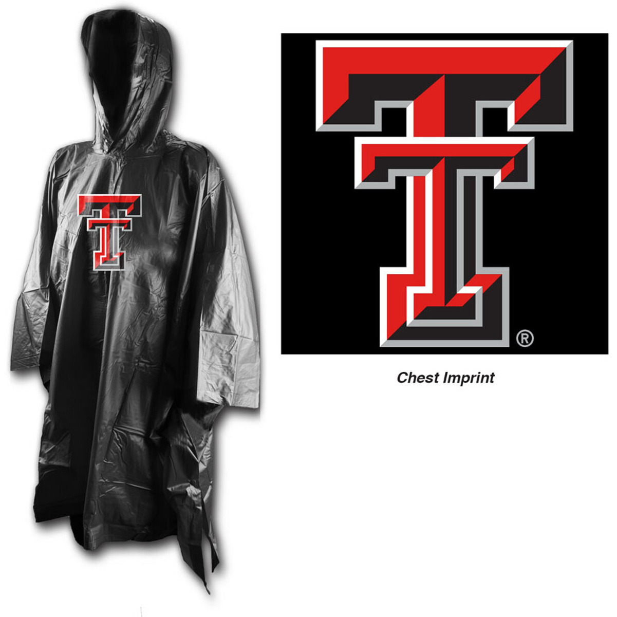 Texas Tech Red Raiders Rain Poncho Special Order