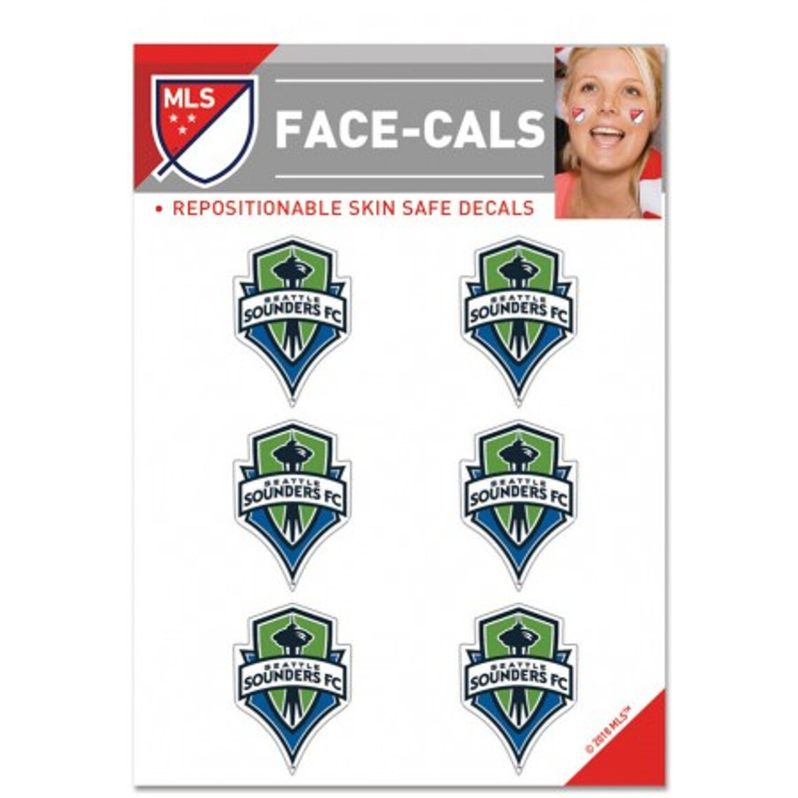 Seattle Sounders FC Tattoo Face Cals Special Order