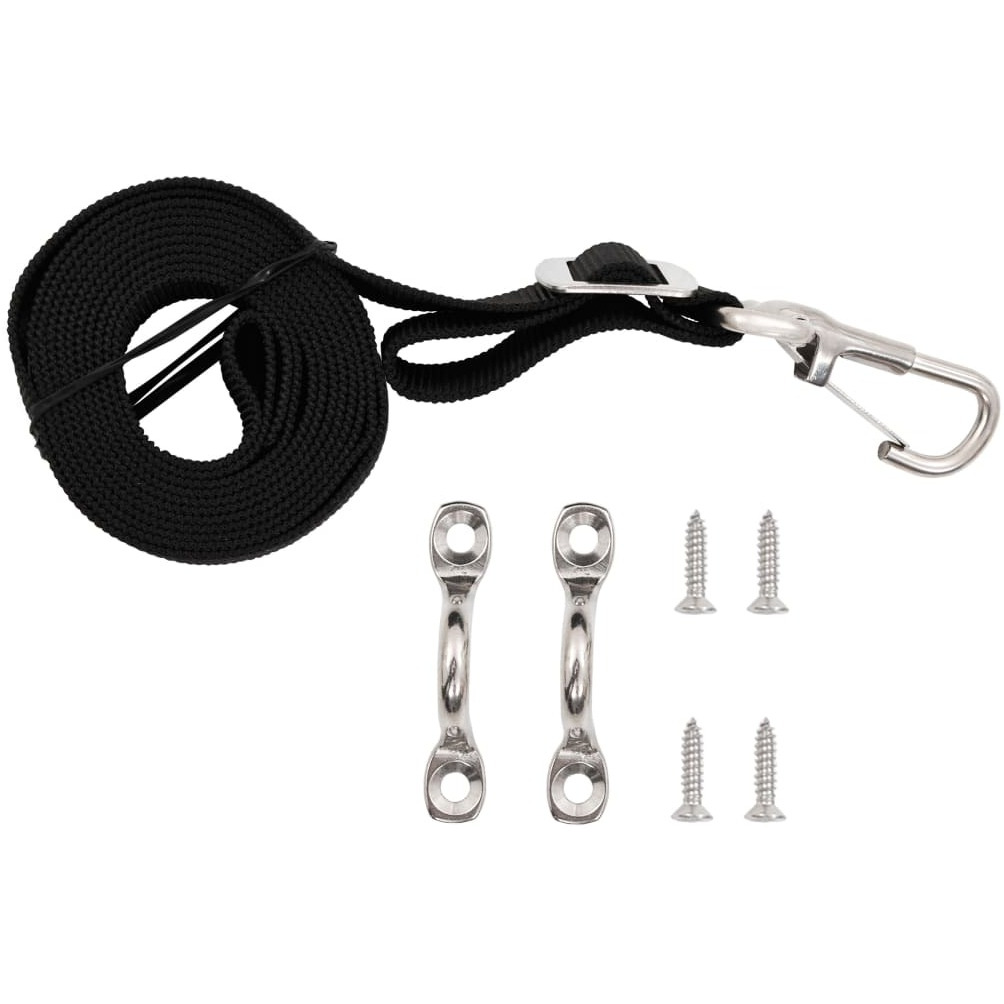 vidaXL Bimini Top Straps 2 pcs Fabric and Stainless Steel