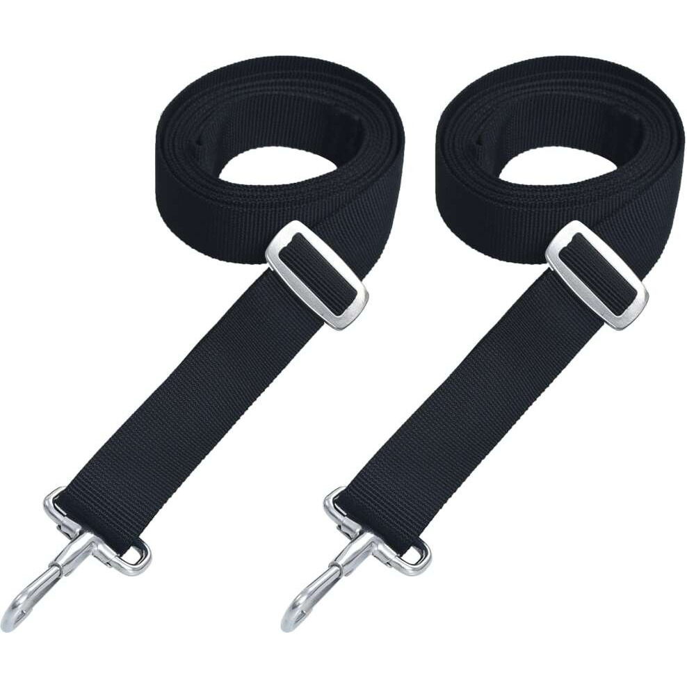 vidaXL Bimini Top Straps 2 pcs Fabric and Stainless Steel