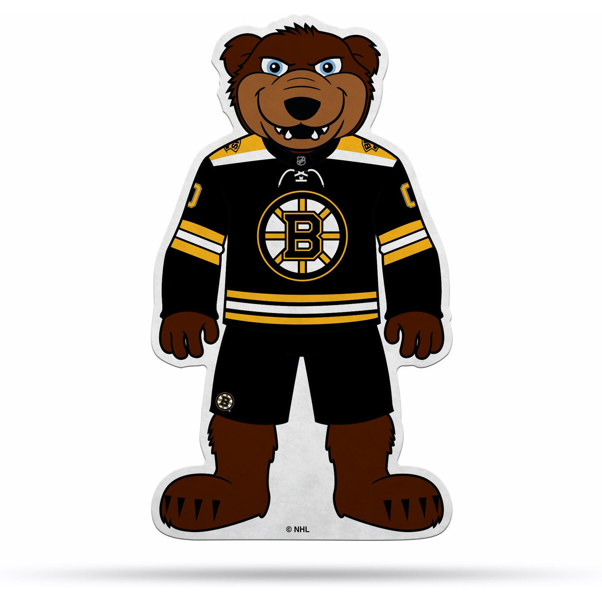 Boston Bruins Pennant Shape Cut Mascot Design