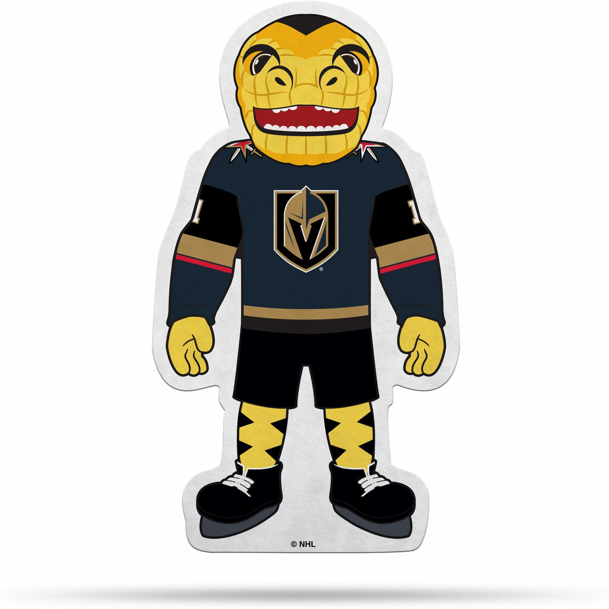 Vegas Golden Knights Pennant Shape Cut Mascot Design