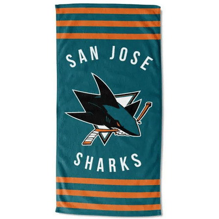 Sharks OFFICIAL &quotStripe" Beach Towel(D0102HXV6UA.)