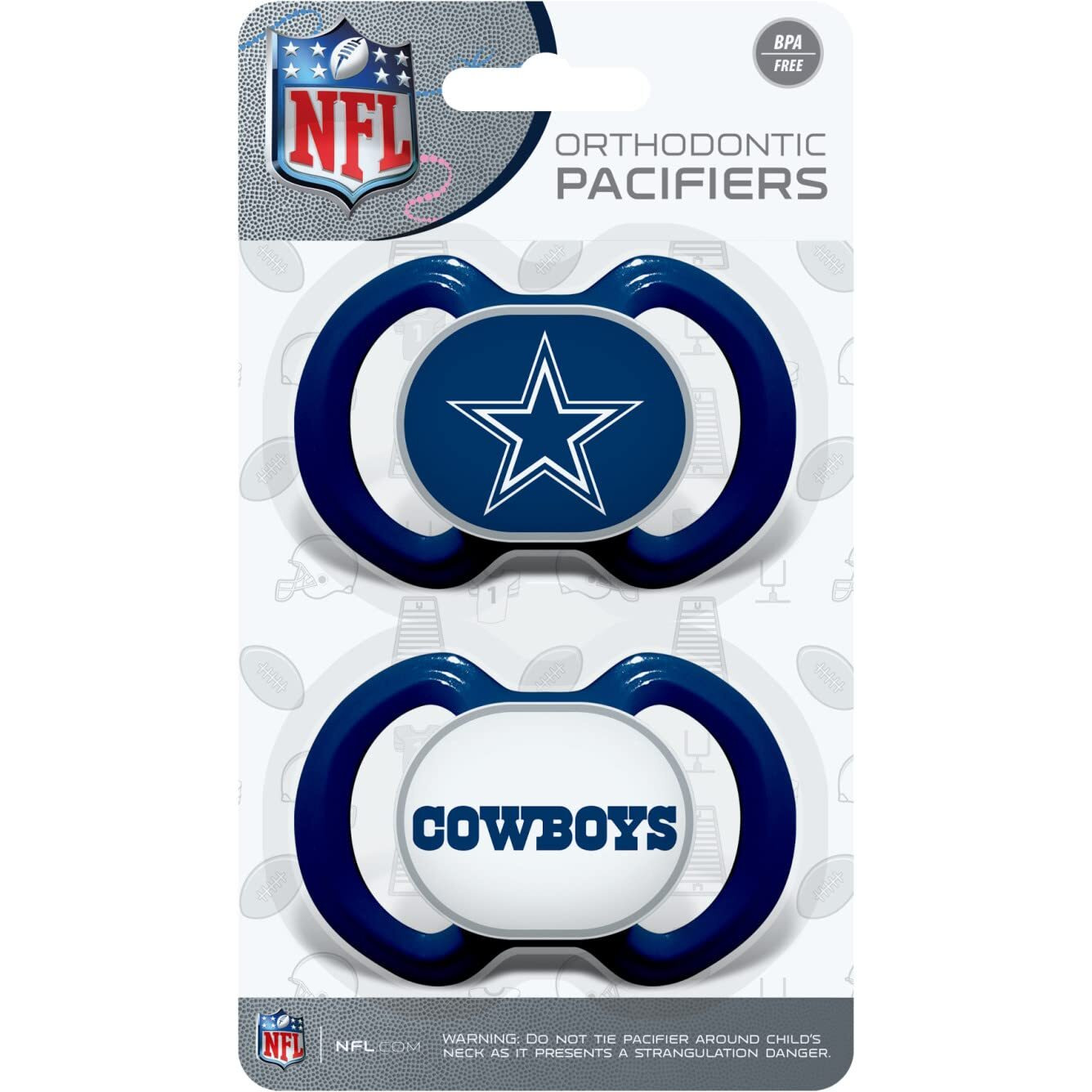 Dallas Cowboys Pacifier 2 Pack