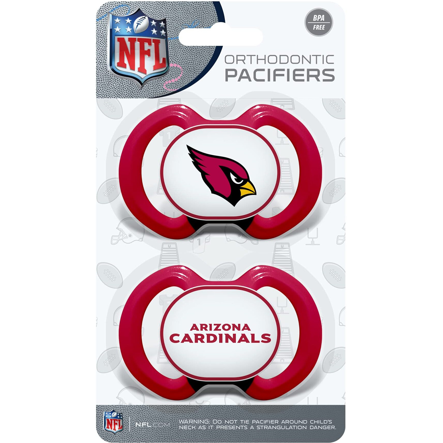 Arizona Cardinals Pacifier 2 Pack Alternate
