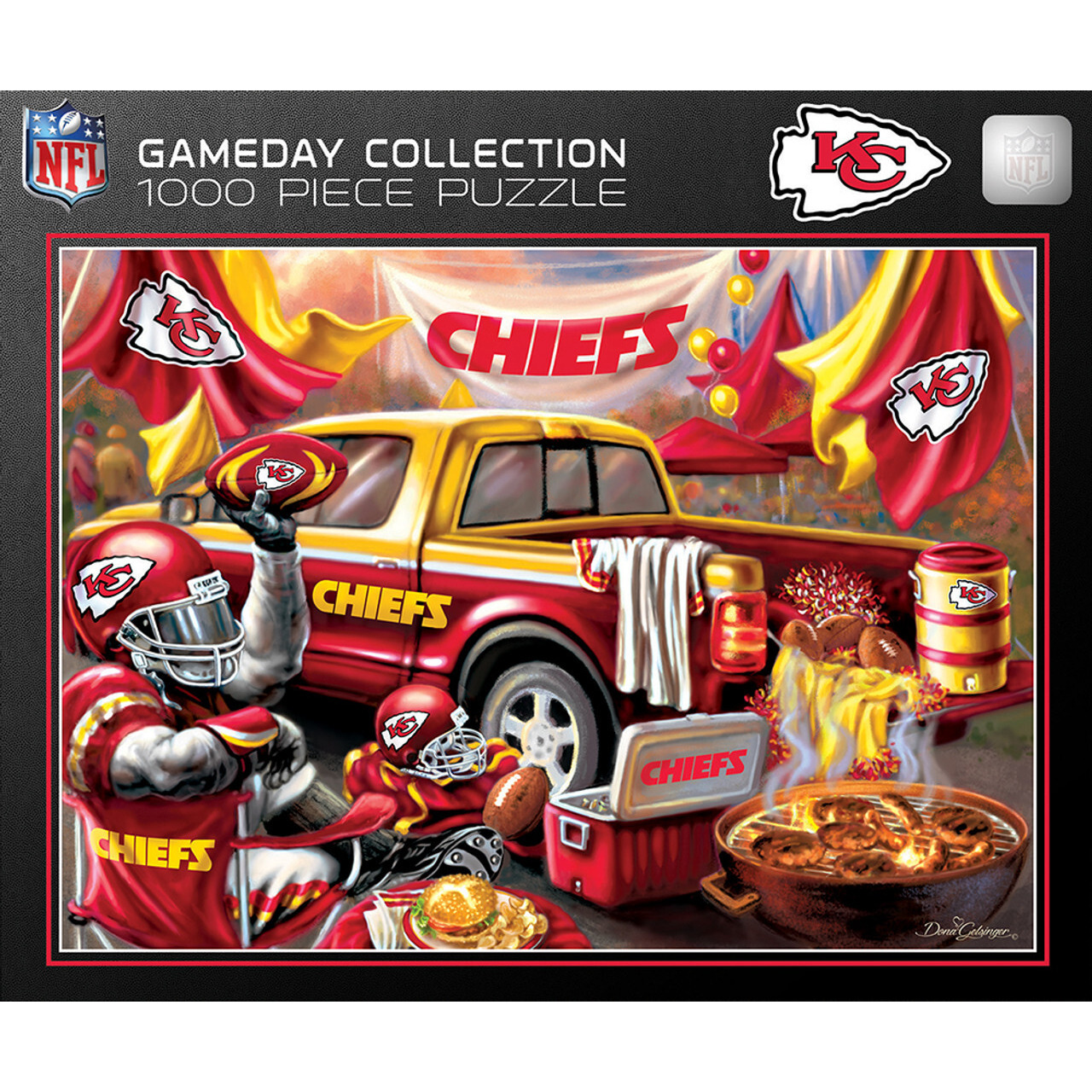 Kansas City Chiefs Puzzle 1000 Piece Gameday Design