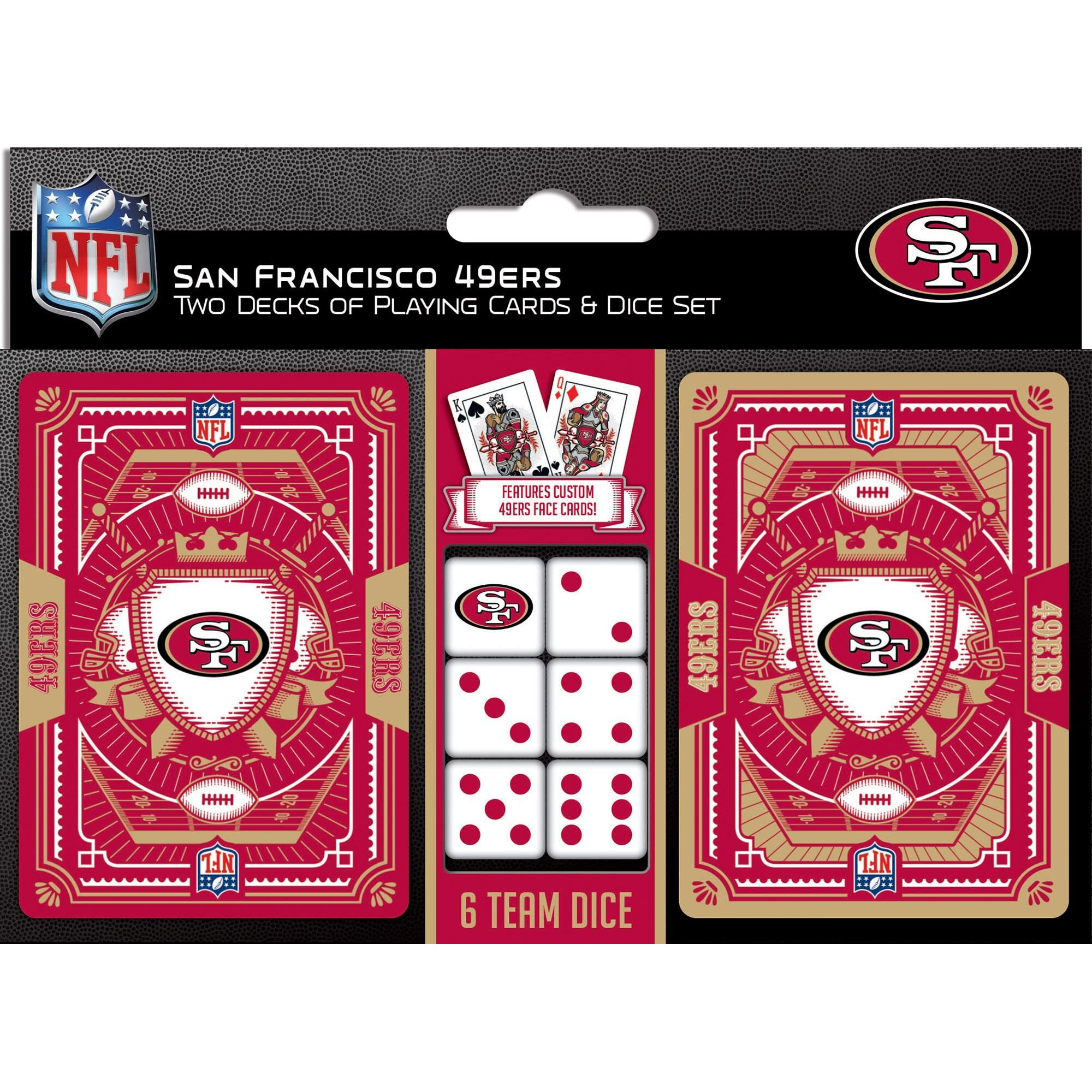 San Francisco 49ers Playing Cards and Dice Set