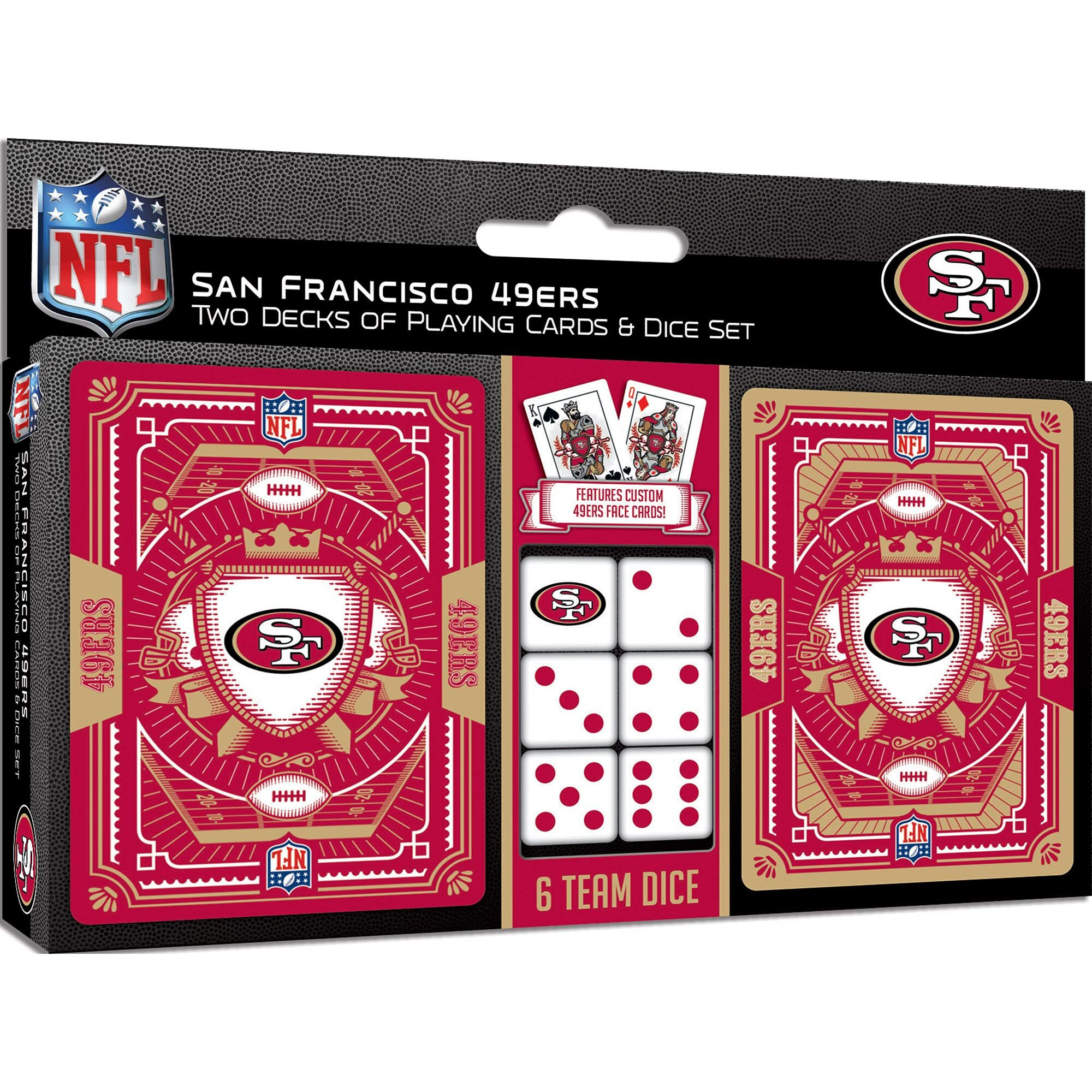 San Francisco 49ers Playing Cards and Dice Set