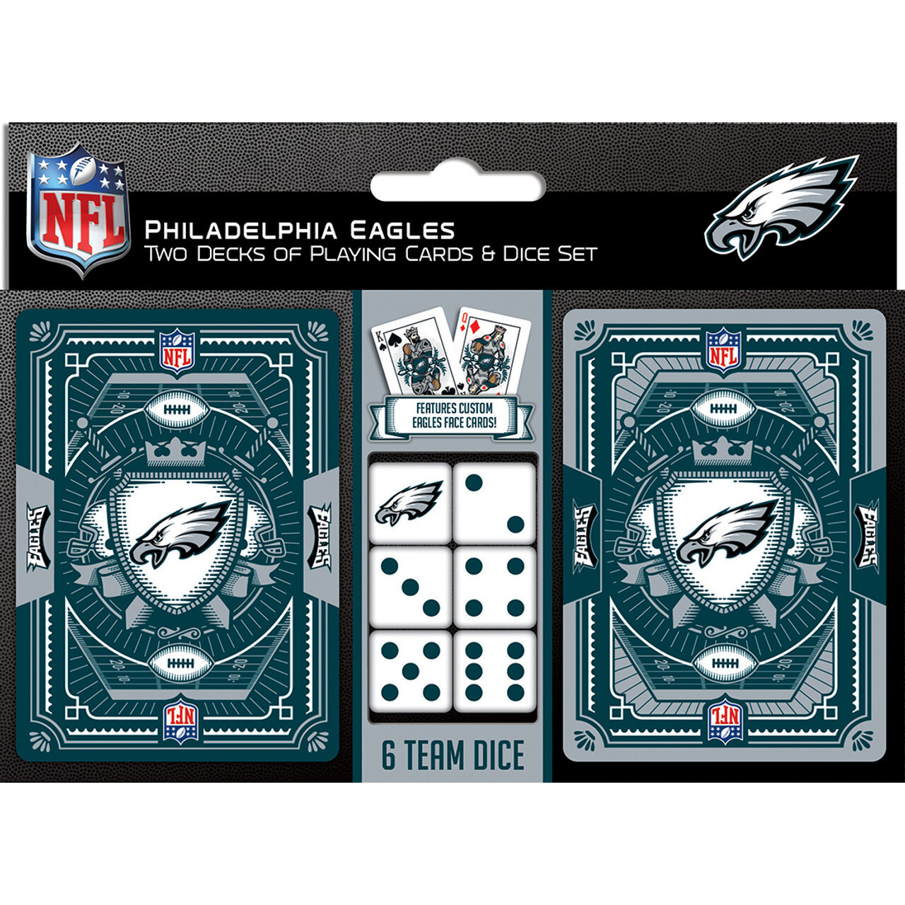 Philadelphia Eagles Playing Cards and Dice Set