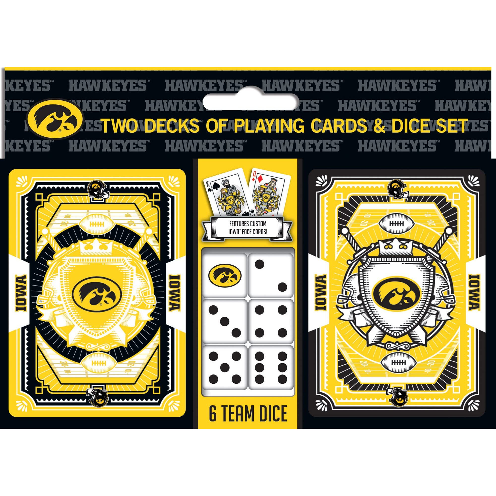 Iowa Hawkeyes Playing Cards and Dice Set