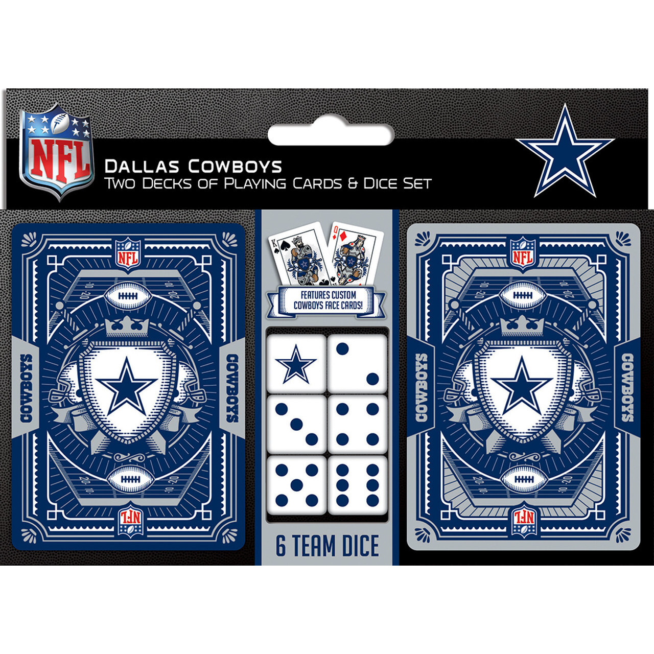 Dallas Cowboys Playing Cards and Dice Set